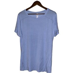 Glyder Apparel‎ Soft Balance Oversize Fit Side Slit Ice Blue Tee Size Medium